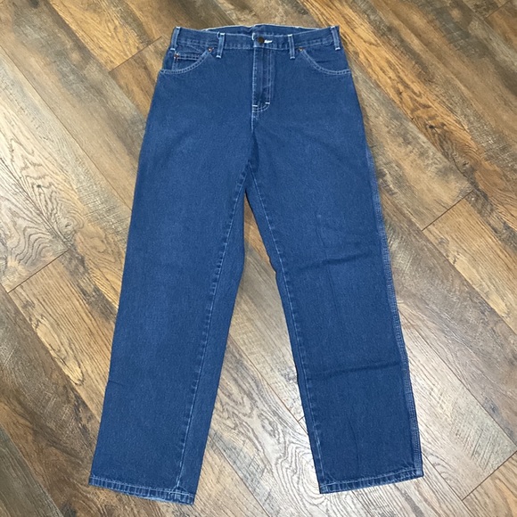 Baggy Dark Washed Dickies Carpenter Jeans - Picture 3 of 7